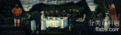 《葡萄收获期的盛宴》人物画作品赏析