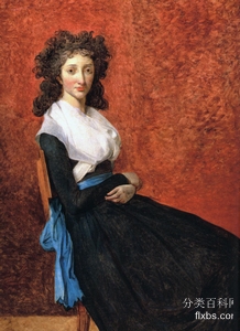 《查尔斯-路易丝特鲁丹女士的画像》人物画,肖像绘画作品赏析