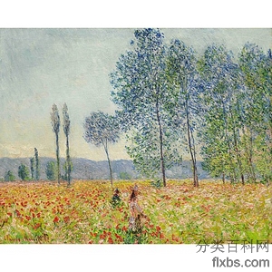 《白杨树》莫奈1887年绘画作品赏析