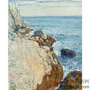 《阿普尔多海岸》哈山姆1908年绘画作品赏析