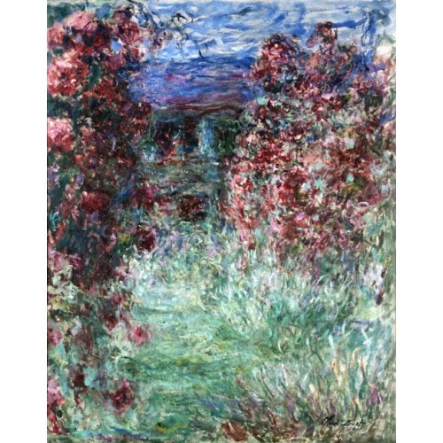 《花园小屋》莫奈1925年绘画作品赏析