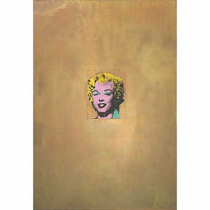 《黄金的玛丽莲梦露》安迪沃荷1962年绘画作品赏析