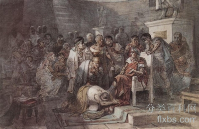 《暗杀朱利叶凯撒》历史绘画赏析