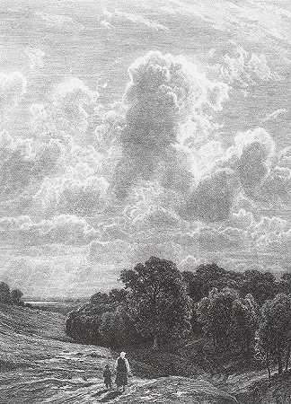 《树林上空的云》风景油画作品赏析