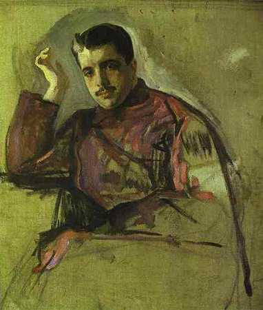 《谢尔盖狄亚基列夫的肖像》肖像绘画作品赏析