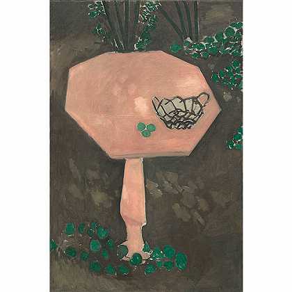 《玫瑰大理石桌》马谛斯1917年绘画作品赏析