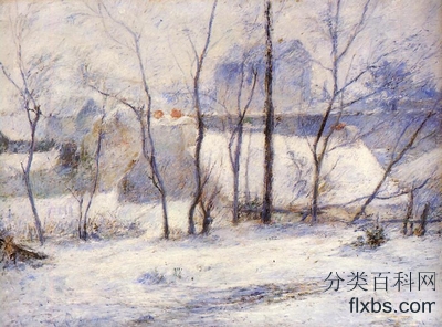 《冬景》风景油画作品赏析