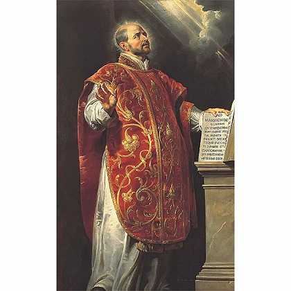 《圣依纳爵·罗耀拉》鲁本斯1620年绘画作品赏析
