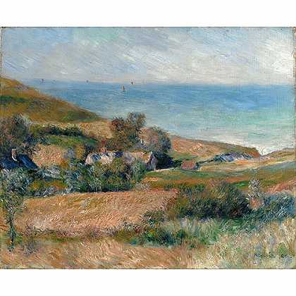 《观看诺曼第附近的海岸》雷诺阿1880年绘画作品赏析