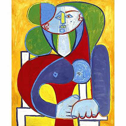 《弗朗索瓦的半身像》毕加索1946年绘画作品赏析