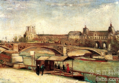 《卡鲁塞尔桥和卢浮宫》梵高绘画作品赏析