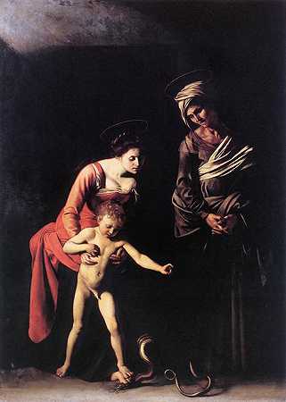 《圣母、圣子和圣安妮》宗教画作品赏析