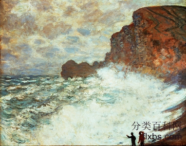 《风雨如磐的海景》风景油画作品赏析
