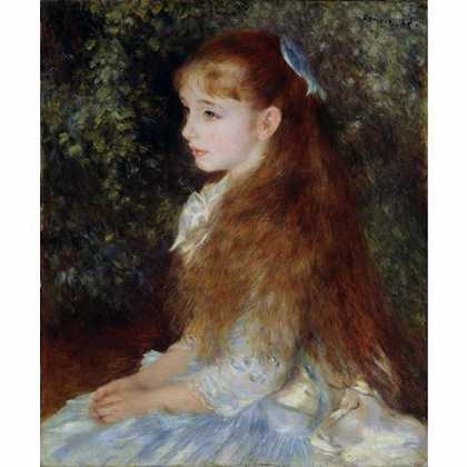 《康达维斯小姐像》雷诺阿1880年绘画作品赏析
