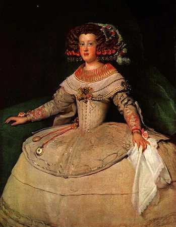 《玛丽亚特蕾莎公主，未来的法国王后玛丽特蕾莎肖像》肖像绘画作品赏析