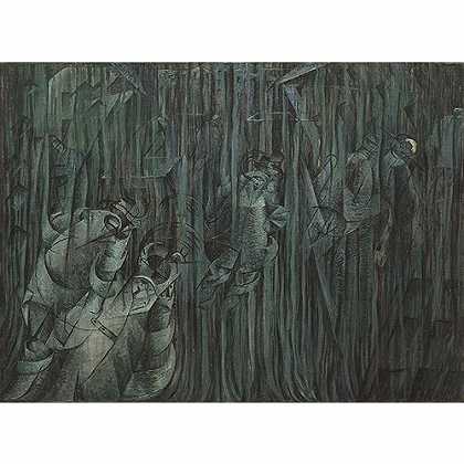 《智力状况三：那些留下来的人》勃纠尼1911年绘画作品赏析