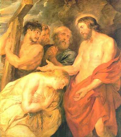 《基督和抹大拉的马利亚》宗教画作品赏析