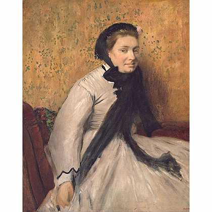 《穿灰衣女人》德加1865年绘画作品赏析