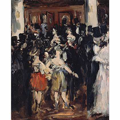 《歌剧院的化妆舞会》马奈1873年绘画作品赏析