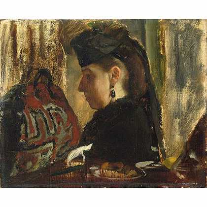 《玛丽·迪欧小姐》德加1867年绘画作品赏析