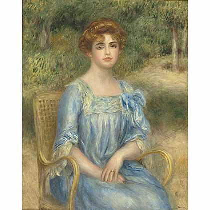 《加斯顿女士》雷诺阿1901年绘画作品赏析
