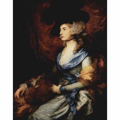 《萨拉·西斯登夫人》根兹巴罗1785版创作绘画赏析