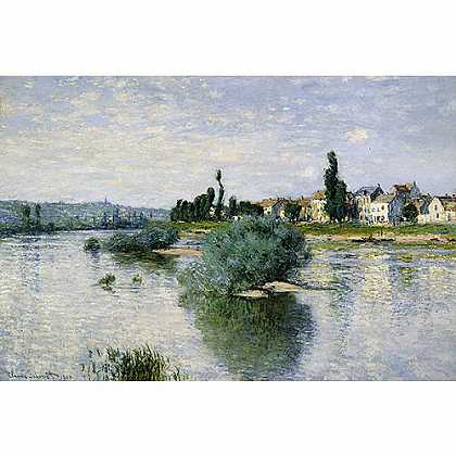 《塞纳河景观》莫奈1880版创作绘画赏析