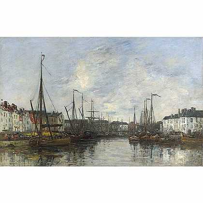 《布鲁塞尔海港》布丹1871版创作绘画赏析