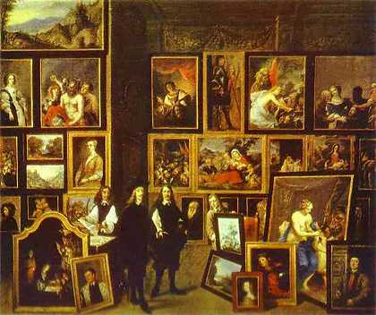 《画室里的利奥波德威廉大公和艺术家及其他人物》人物画作品赏析