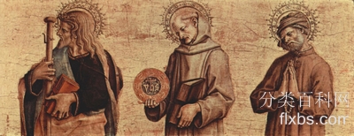 《长老圣詹姆斯，锡耶纳的圣伯纳德，圣尼古丁斯》宗教油画赏析