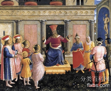 《在利维乌斯前的圣科斯马斯和圣戴米安》宗教油画赏析