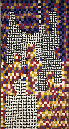 艾尔弗雷德·詹森《全家福》 1958 年作 抽象表现主义抽象画作品赏析