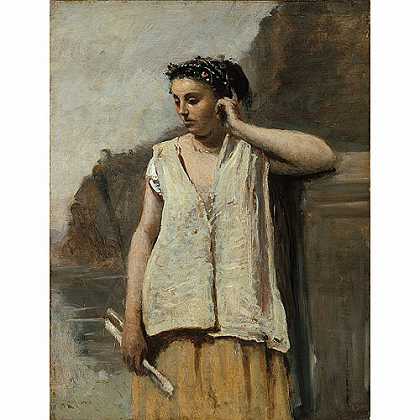 《缪斯女神：过去》柯罗1865版创作绘画赏析