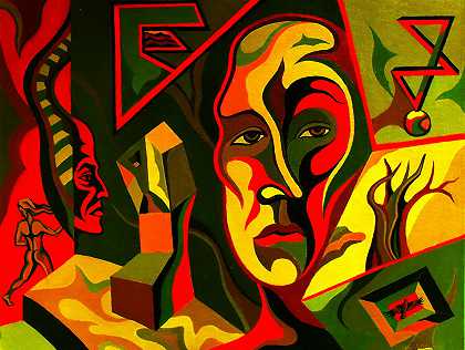 尼娜·瓦尔托瓦《视界》 2013 年作 魔幻现实主义象征主义绘画作品赏析