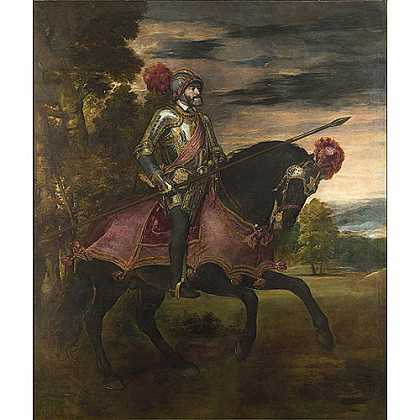 《查理五世的英姿》提香1548版创作绘画赏析