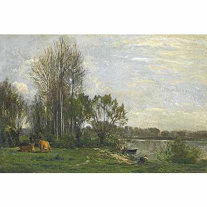 《瓦兹河畔》杜比尼1864版创作绘画赏析