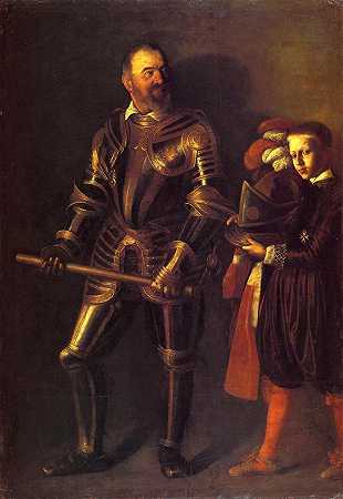 《Alof de Wignacourt和侍者的肖像》肖像绘画作品赏析