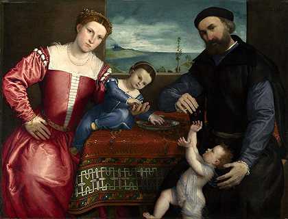《乔凡尼与他的妻子和孩子肖像》肖像绘画作品赏析