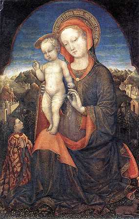 《被莱奥内罗德埃斯特崇拜的圣母》宗教油画赏析