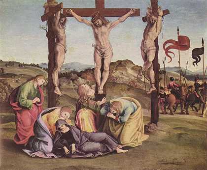 《十字架受难图》宗教油画赏析