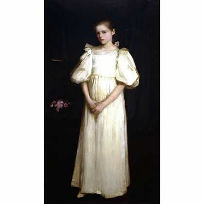 《女孩肖像》瓦特豪斯1895版创作绘画赏析