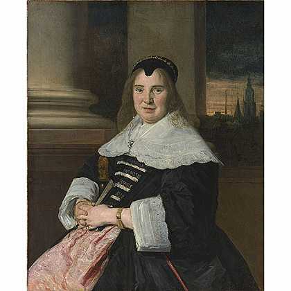 《女子肖像》哈尔斯1650版创作绘画赏析