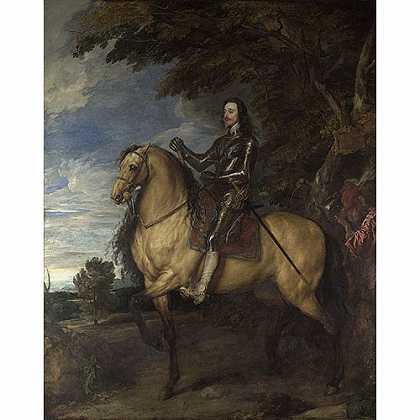 《骑马的查理一世》戴克1637版创作绘画赏析