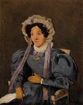 《柯罗女士，画家的母亲，她的孩子还有玛丽，弗朗索瓦丝，奥伯森》肖像绘画作品赏析