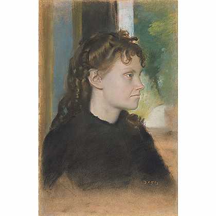 《泰奥多尔·戈比拉德夫人肖像》德加1869版创作绘画赏析