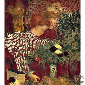 《条纹衬衫》威雅尔1895版创作绘画赏析