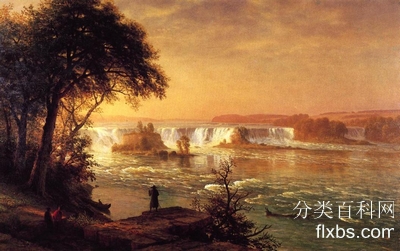 《圣安东尼瀑布》油画风景作品赏析