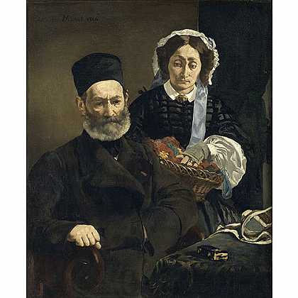 《马奈夫妇》马奈1860年作品赏析