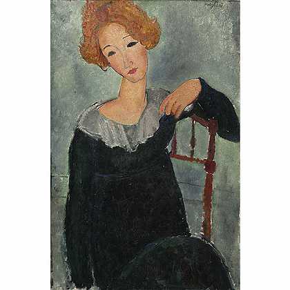 《红发女子》蒙地利亚尼1917版创作绘画赏析