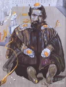 《委拉斯开兹死在左边的窗口后面，其中一个勺子项目》肖像绘画作品赏析